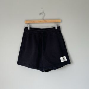 Jordan Loose Fit 100% Cotton Shorts Black Comfortable Lounge Women's Size Small